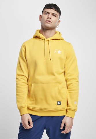 Coupe regular Sweat-shirt Starter Black Label en jaune : devant