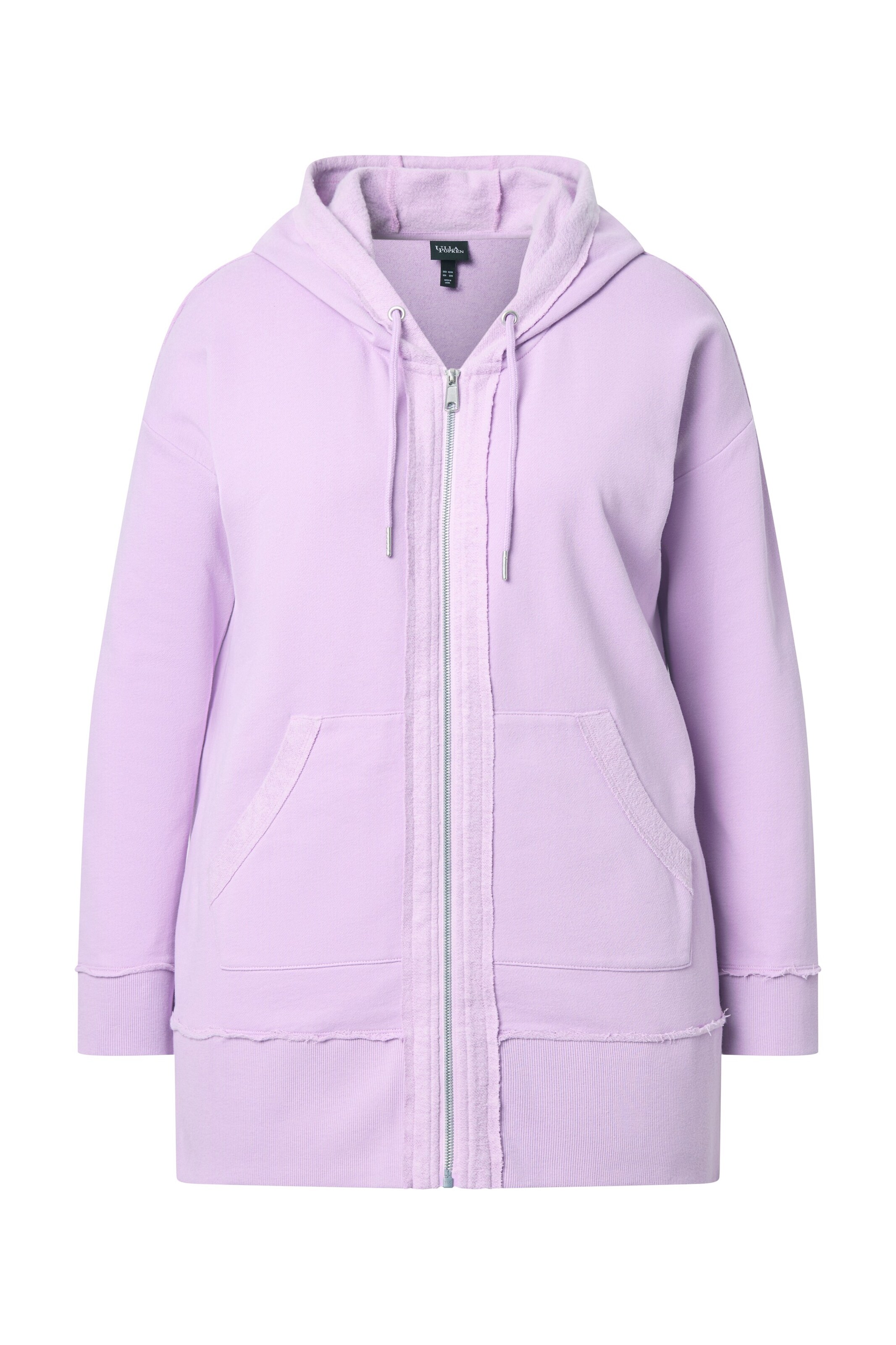 Ulla Popken Sweatjacke in Lila: Vorderseite