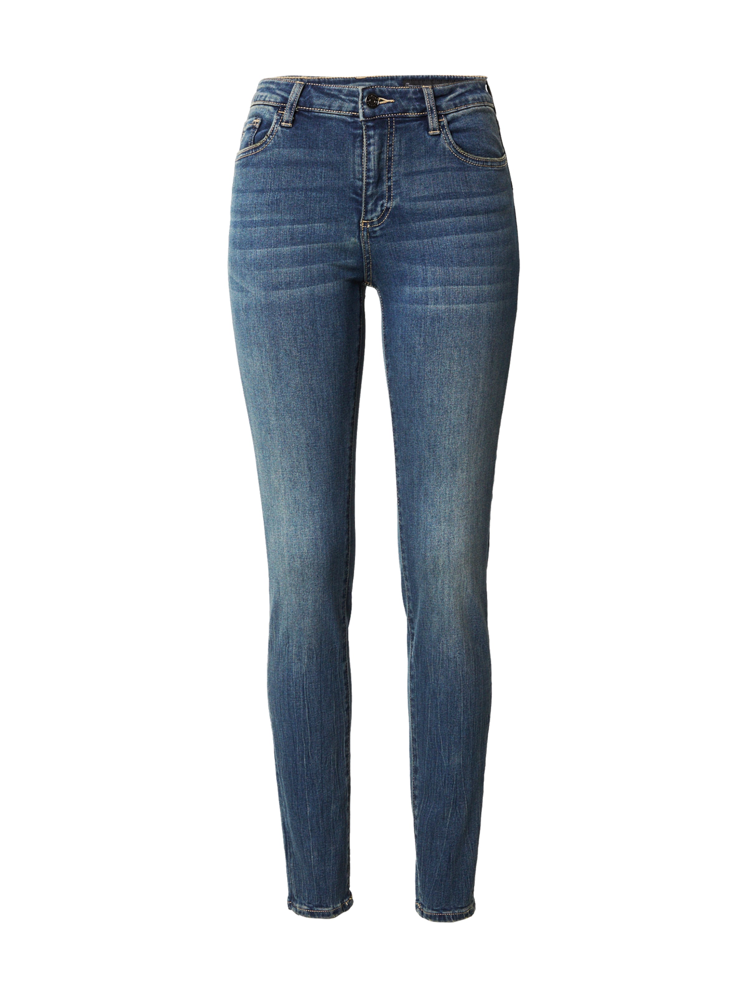 ARMANI EXCHANGE Kitsas Teksapüksid, värv sinine: eest vaates