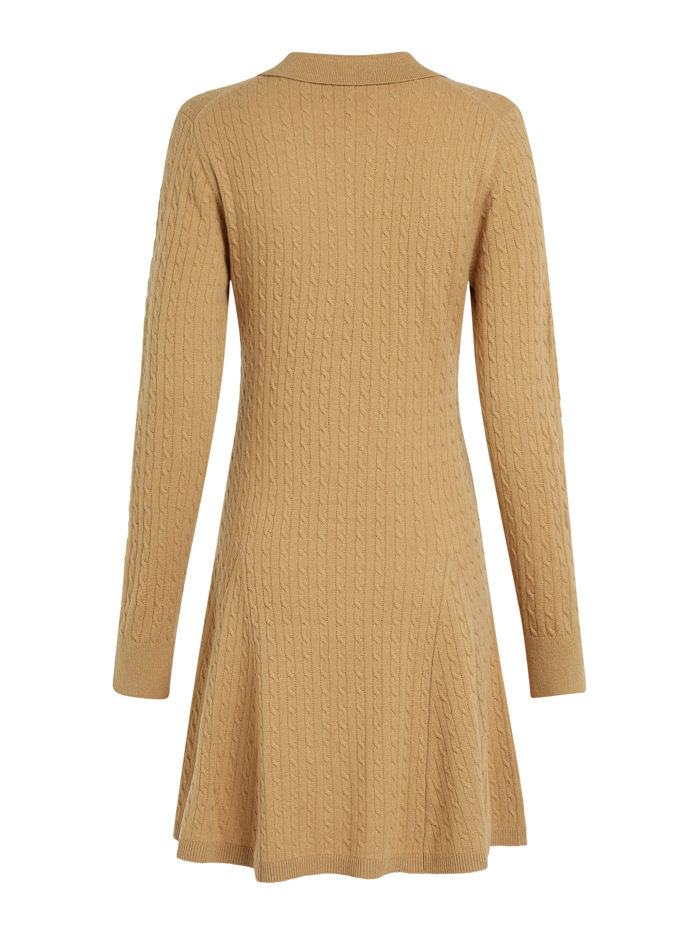 TOMMY HILFIGER Pletena obleka | zelena barva