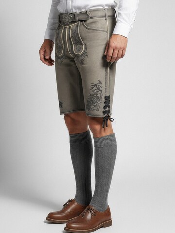 Krüger Buam Regular Traditional pants 'Kaui' in Grey