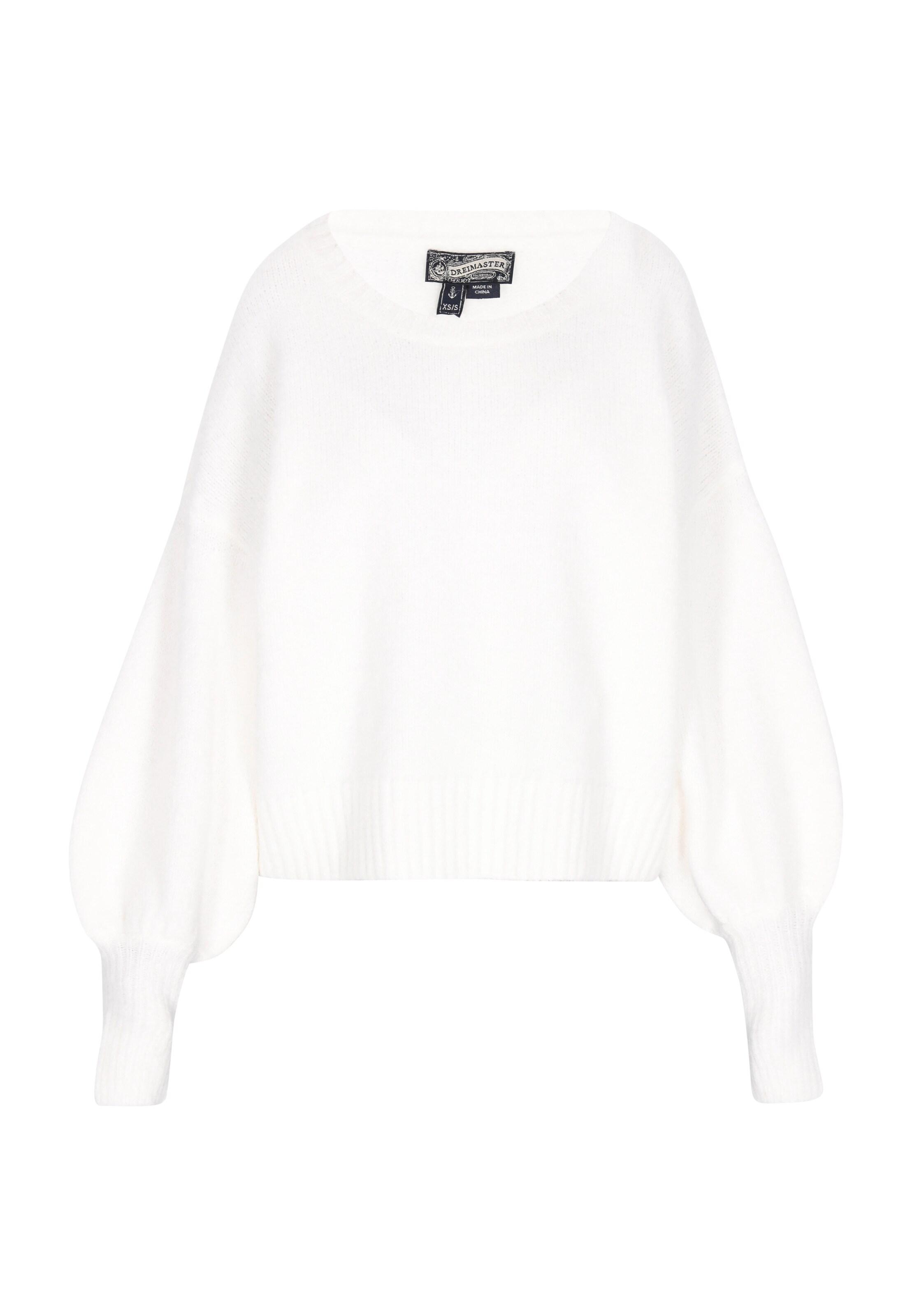 DreiMaster Vintage Trui in Wit: voorkant