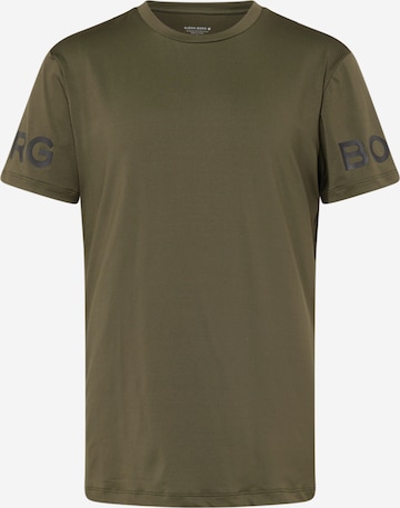 BJÖRN BORG Performance Shirt in Green: front