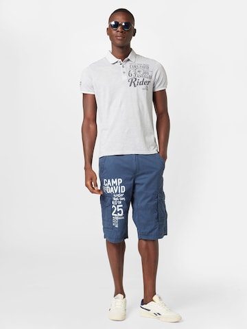 T-Shirt 'Road Rebel' CAMP DAVID en gris
