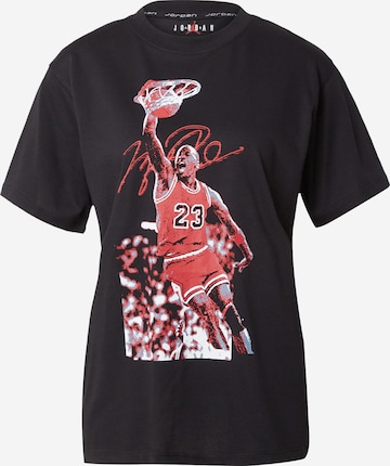 T-shirt Jordan en noir : devant