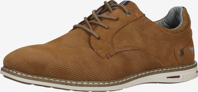 MUSTANG Sneaker in marine / cognac / grau / weiß, Produktansicht