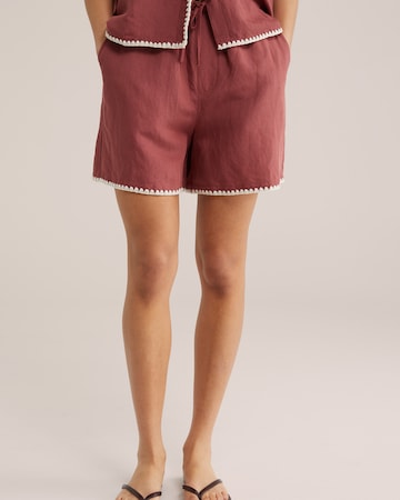 WE Fashion Loosefit Byxa i rosa: framsida