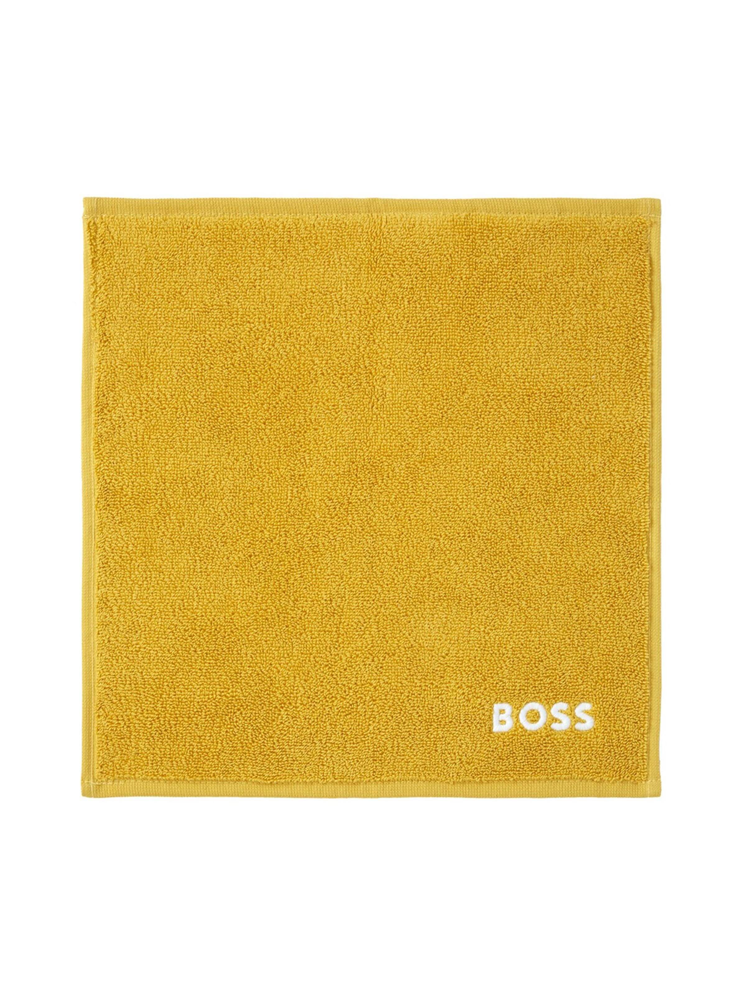 BOSS Home Towel 'EDGE' in Yellow: front