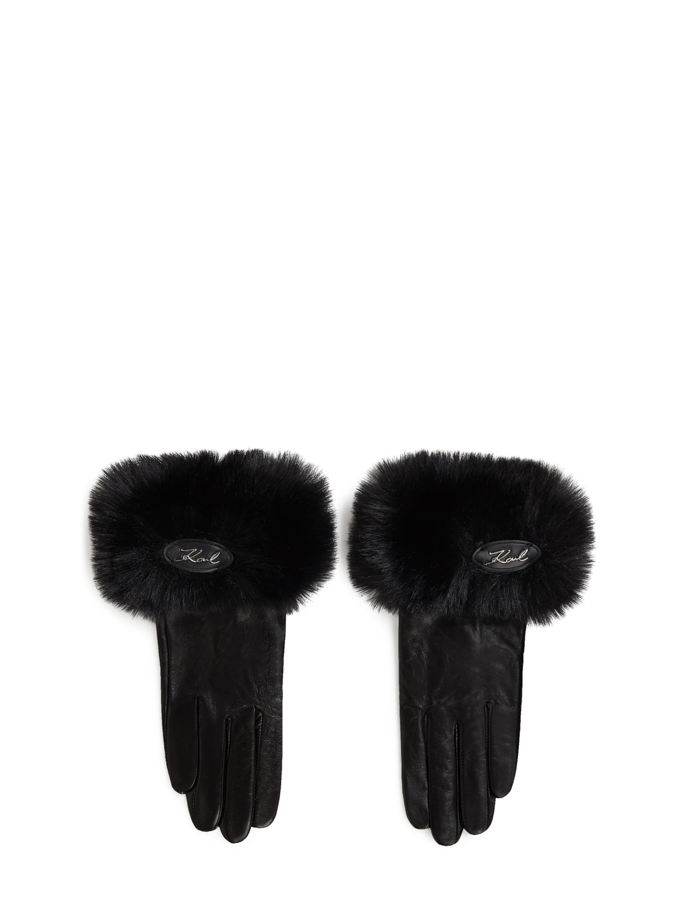 Karl Lagerfeld Kesztyű - fekete: elől