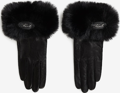 Karl Lagerfeld Fingerhandschuhe in schwarz, Produktansicht