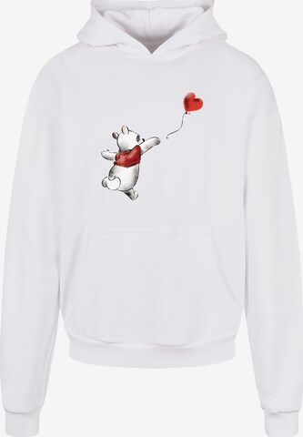 F4NT4STIC Sweatshirt 'Disney Winnie The Pooh Winnie & Balloon' in Wit: voorkant