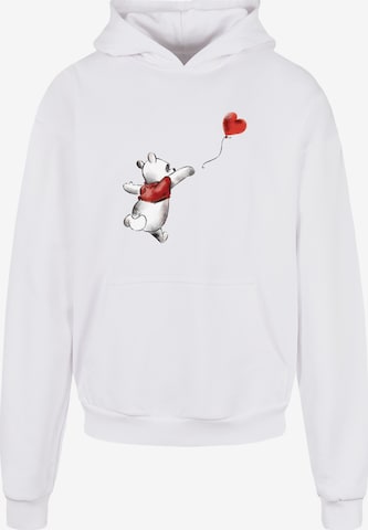 F4NT4STIC Sweatshirt 'Disney Winnie The Pooh Winnie & Balloon' in Weiß: Vorderseite