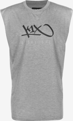 T-Shirt fonctionnel 'Hardwood' K1X en gris : devant