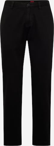 Regular Pantalon chino 'Zeebo' HUGO en noir : devant