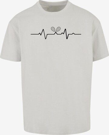 Merchcode Shirt 'Tennis Beats' in Grey: front