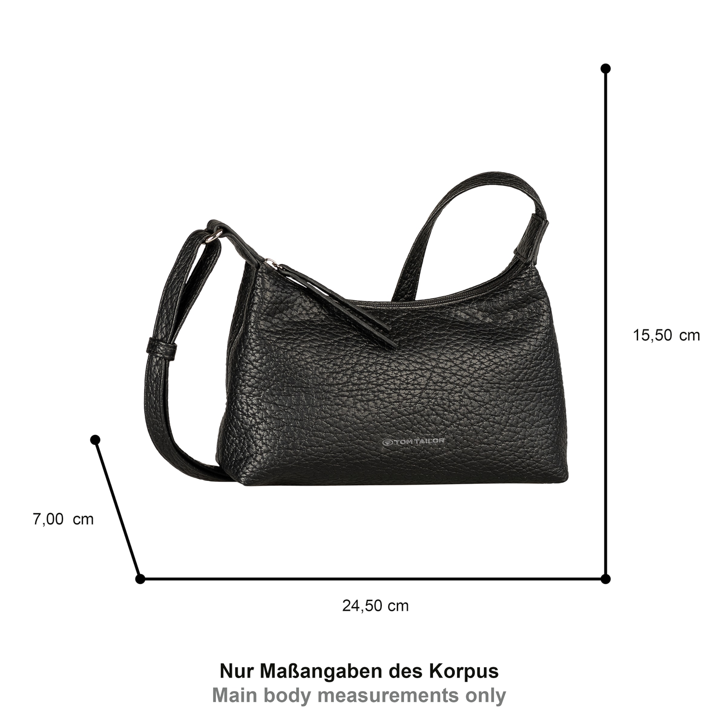 TOM TAILOR Torba na ramię 'Evelina' w kolorze czarny