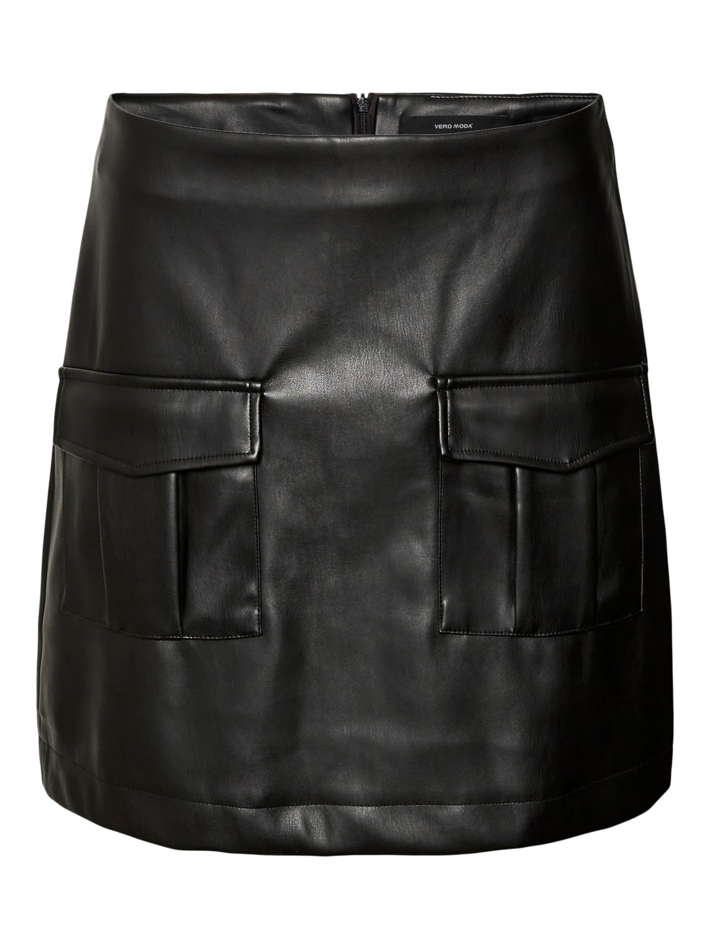 VERO MODA Юбка 'SOF' в Черный: спереди