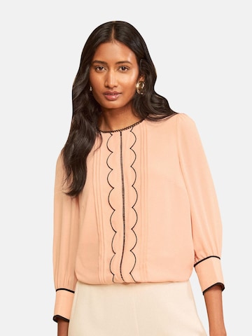love & roses - Blusa en naranja: frente