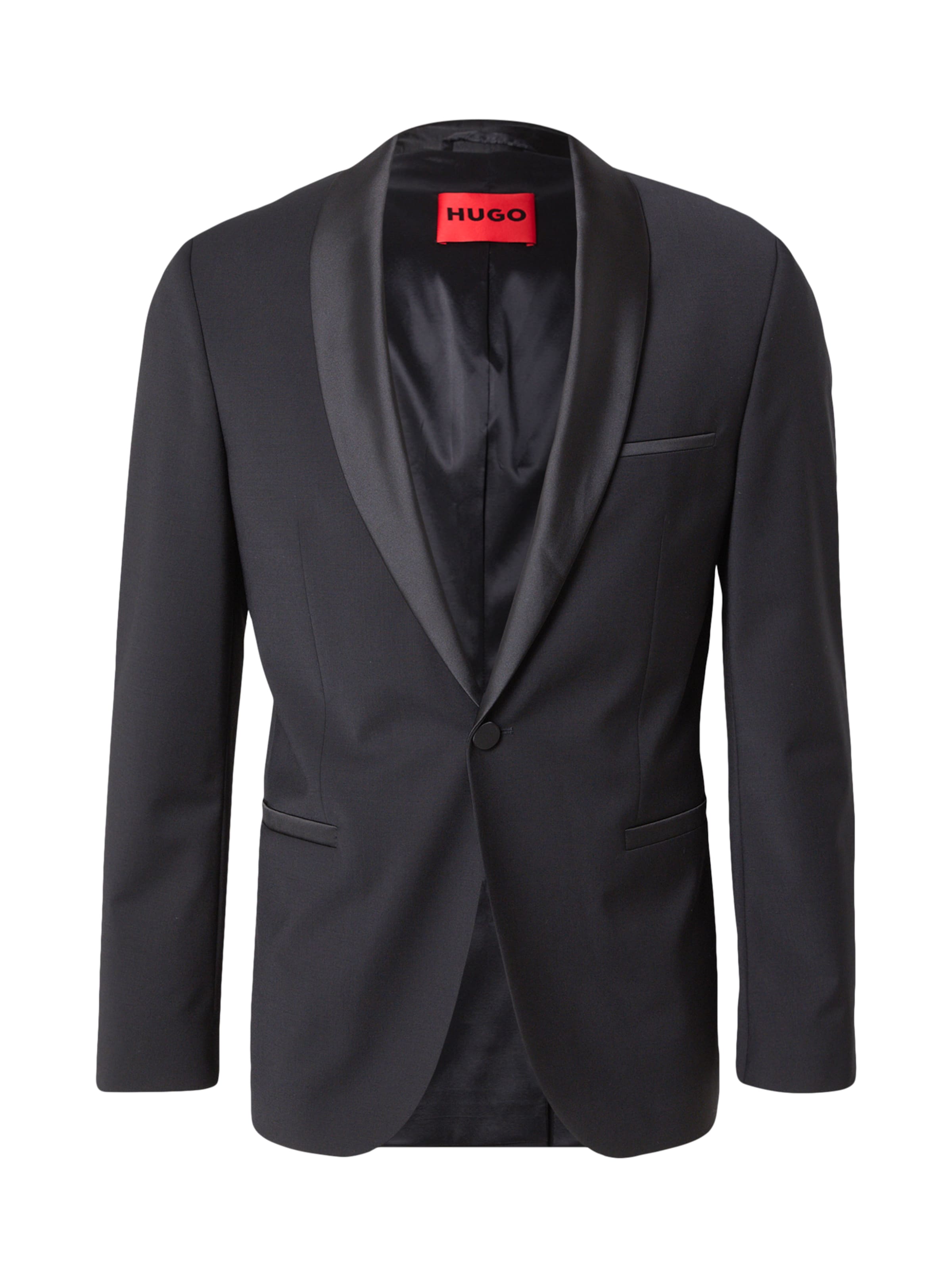 HUGO Kitsas lõige Pintsak &#x27;Arti&#x27;, värv must: eest vaates