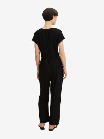 TOM TAILOR Jumpsuit in Black