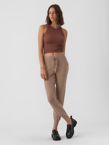 VERO MODA Tapered Hose 'NANCY' in Beige