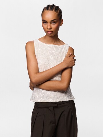 PIECES Top 'KAMMY' in White: front