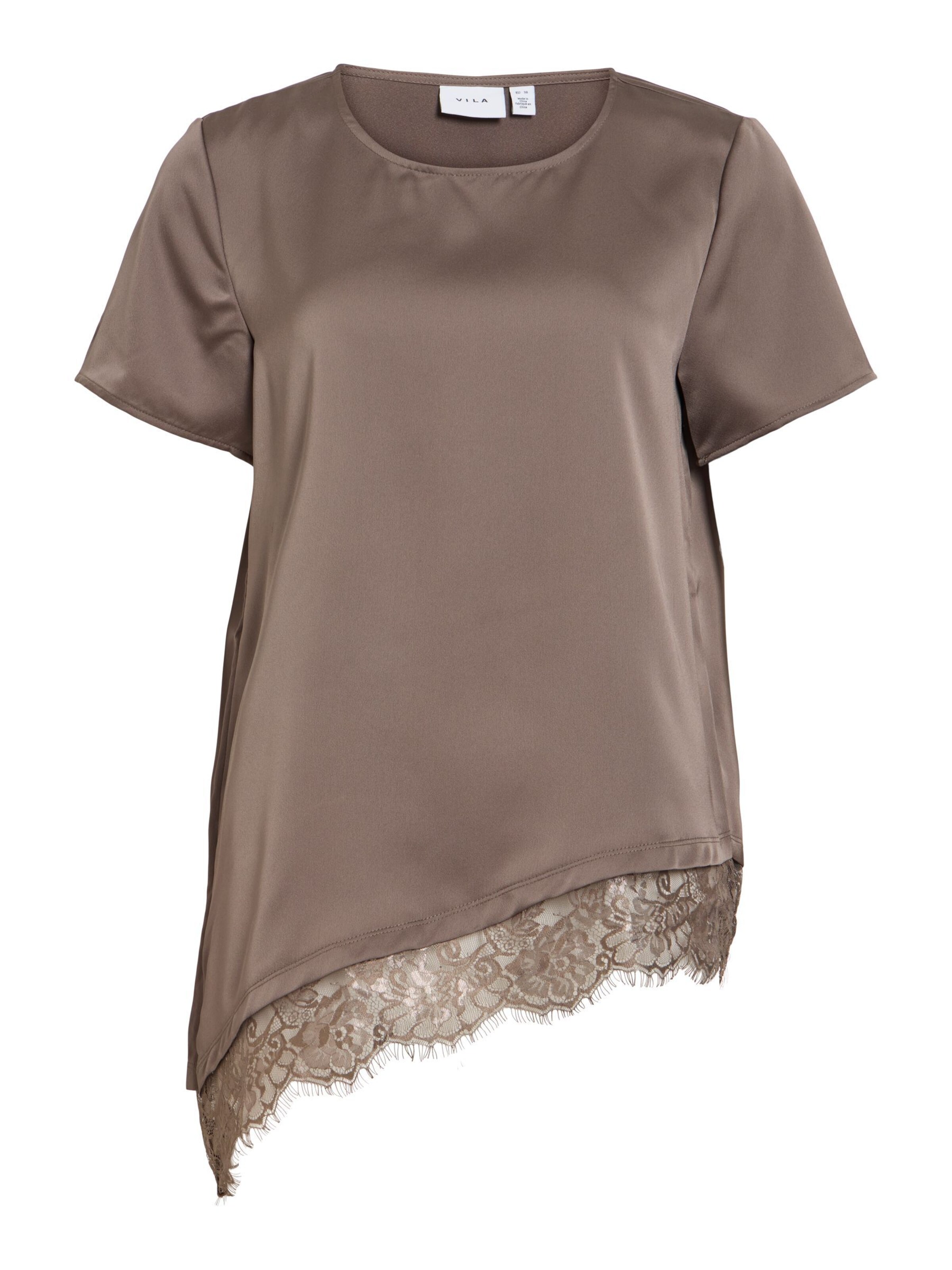 VILA Shirt 'VIEllette' in Brown: front