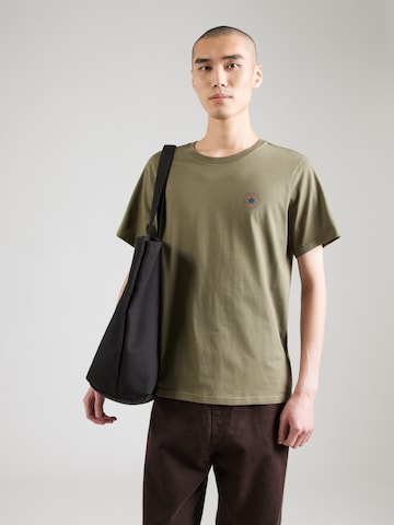 CONVERSE Shirt 'CORE CHUCK' in Groen: voorkant