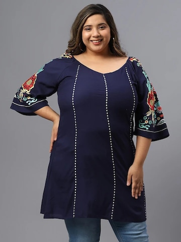 PfauGermany Oversizeshirt 'Regular'‌ in Blau: Vorderseite