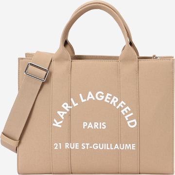 Borsa a mano di Karl Lagerfeld in marrone: frontale