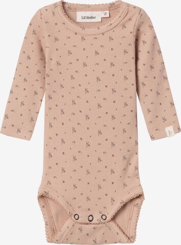 Barboteuse / body Lil ' Atelier Kids en rose : devant