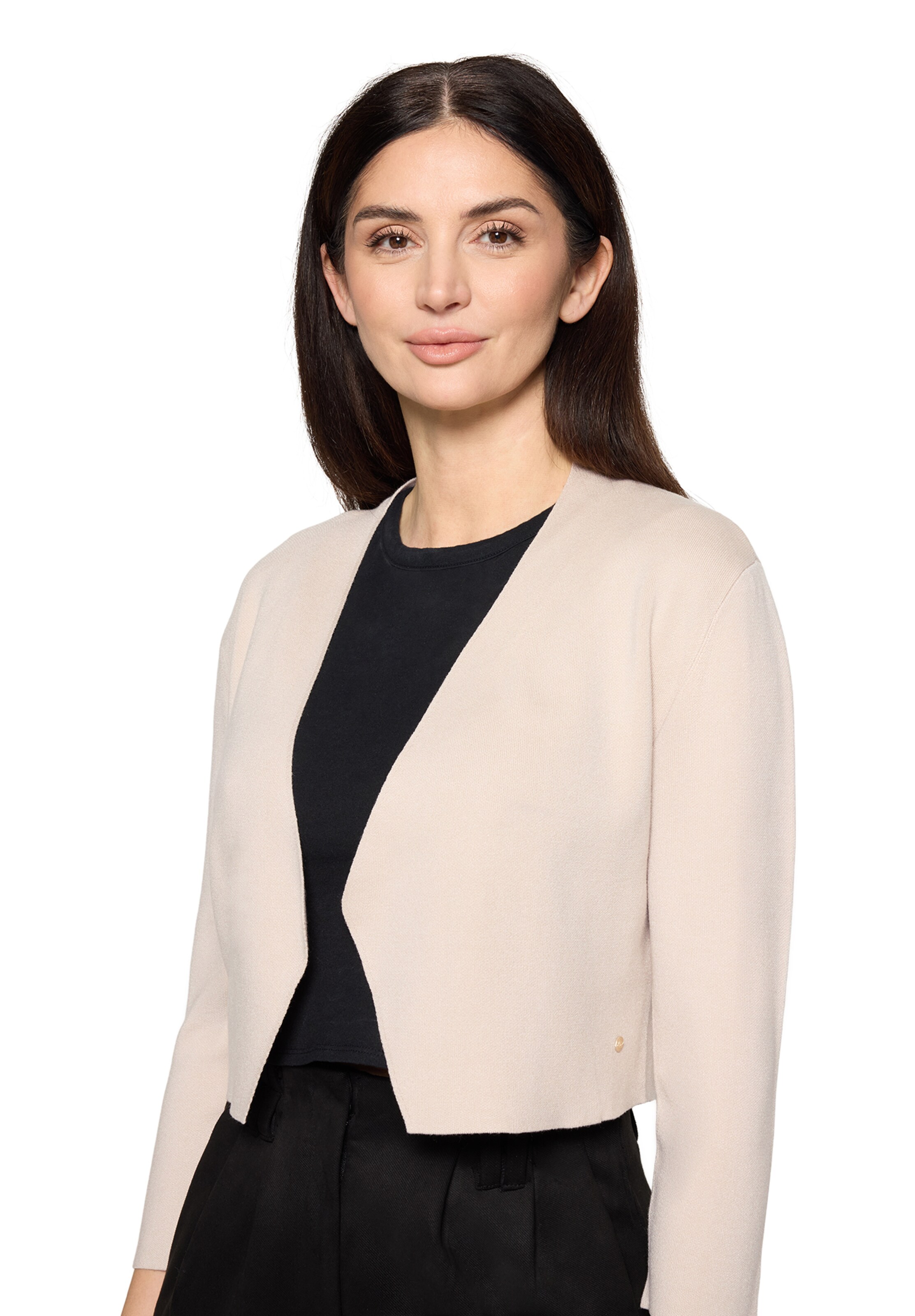 Betty & Co Strickjacke in Beige