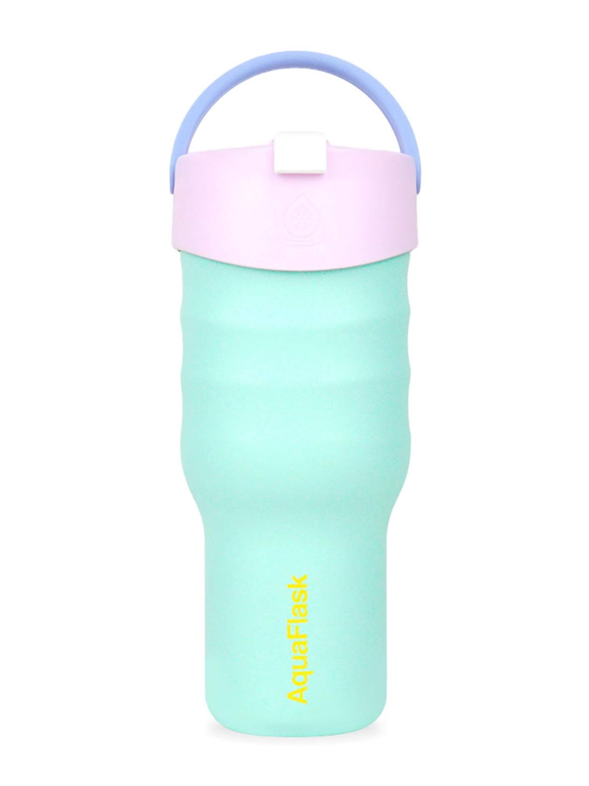 AquaFlask Láhev na vodu 'AquaFlask Termoláhev TUMBLER 887 ml' – modrá: přední strana