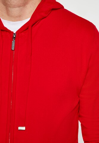 Vestes en maille MO en rouge