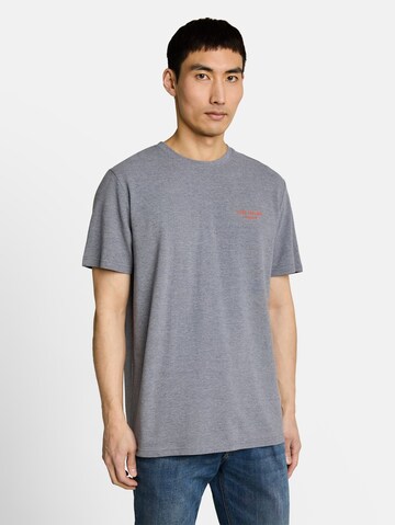 TOM TAILOR T-Shirt 'Piqué' in Grau: Vorderseite