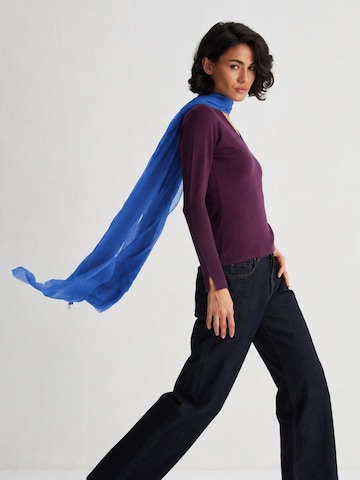 Écharpe SILK & CASHMERE en bleu