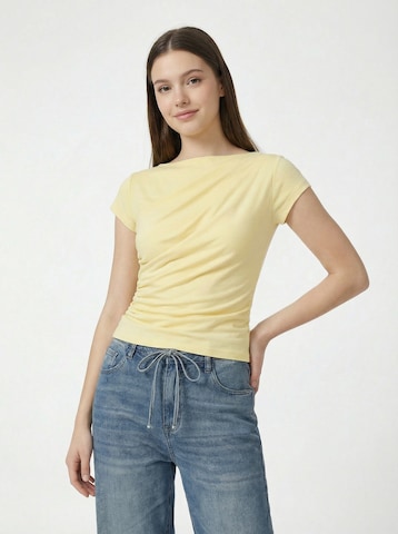 T-shirt 'Dena' studioselect en jaune : devant