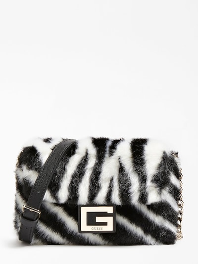 GUESS Clutch in schwarz / weiß, Produktansicht