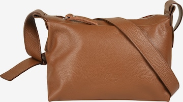 Cluty Crossbody Bag in Brown: front