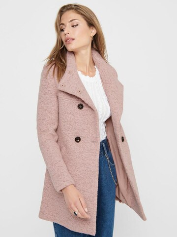 Manteau mi-saison 'SOPHIA' ONLY en rose