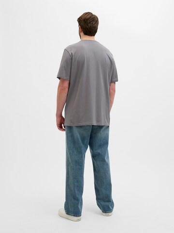 Maglietta 'JJENOA' di Jack & Jones Plus in grigio