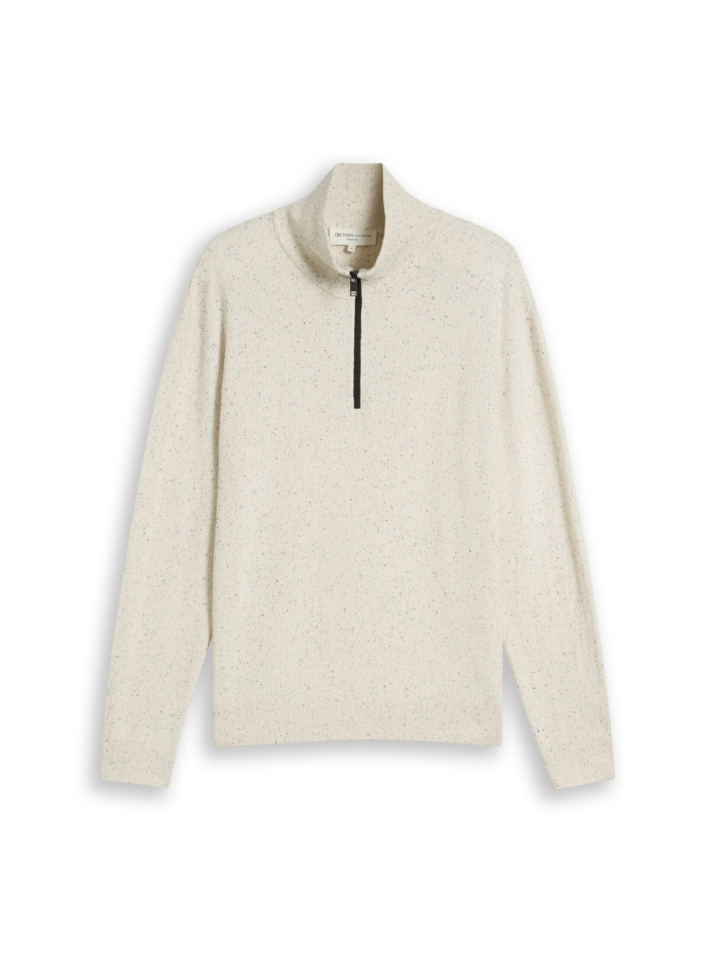TOM TAILOR DENIM Pullover in Weiß: Vorderseite