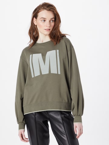 Sweat-shirt MOS MOSH en vert : devant