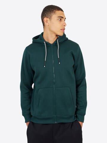 BRAVE SOUL Sweatvest in Groen: voorkant