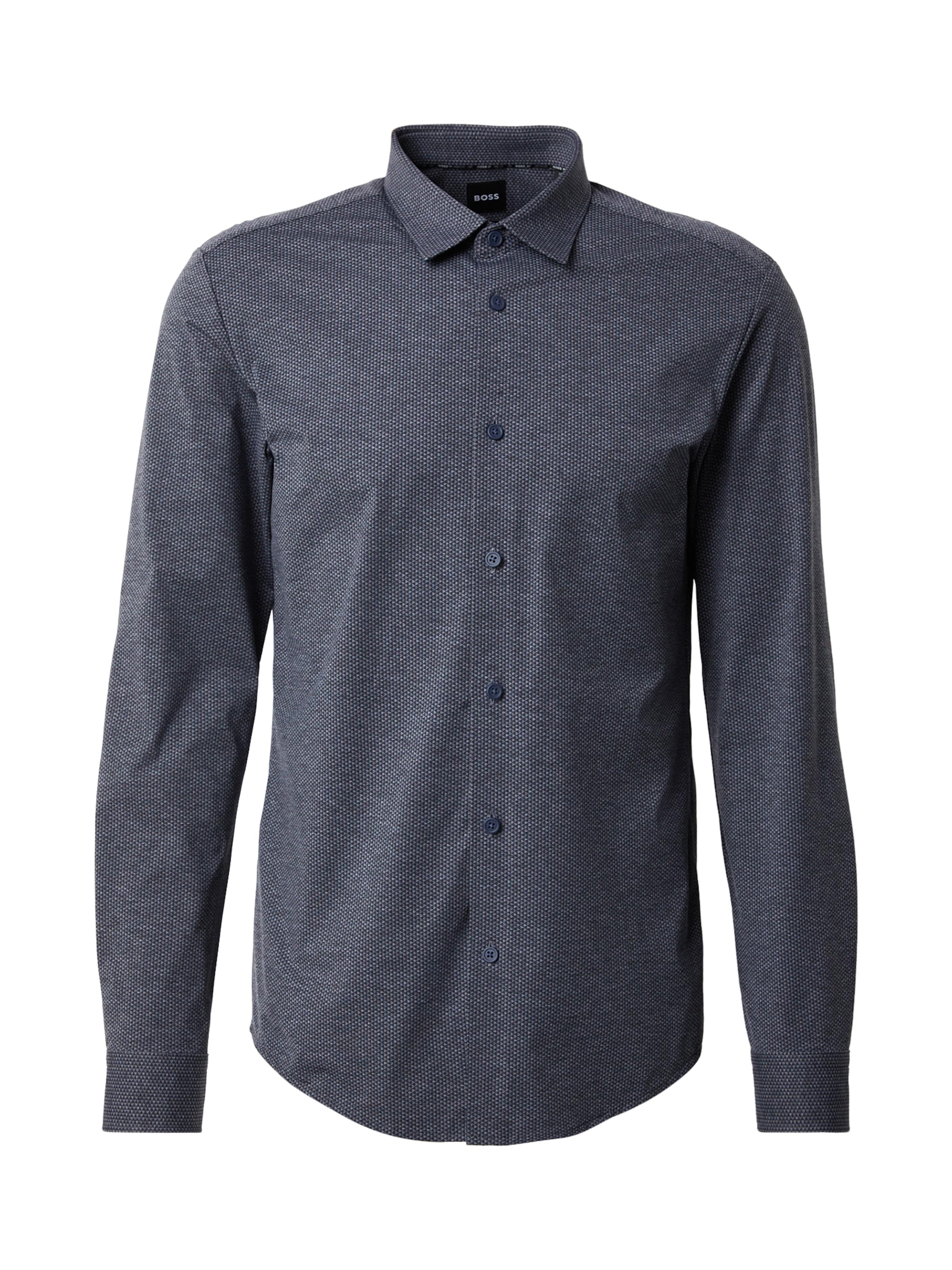BOSS - Ajuste estrecho Camisa 'P-Roan' en azul: frente