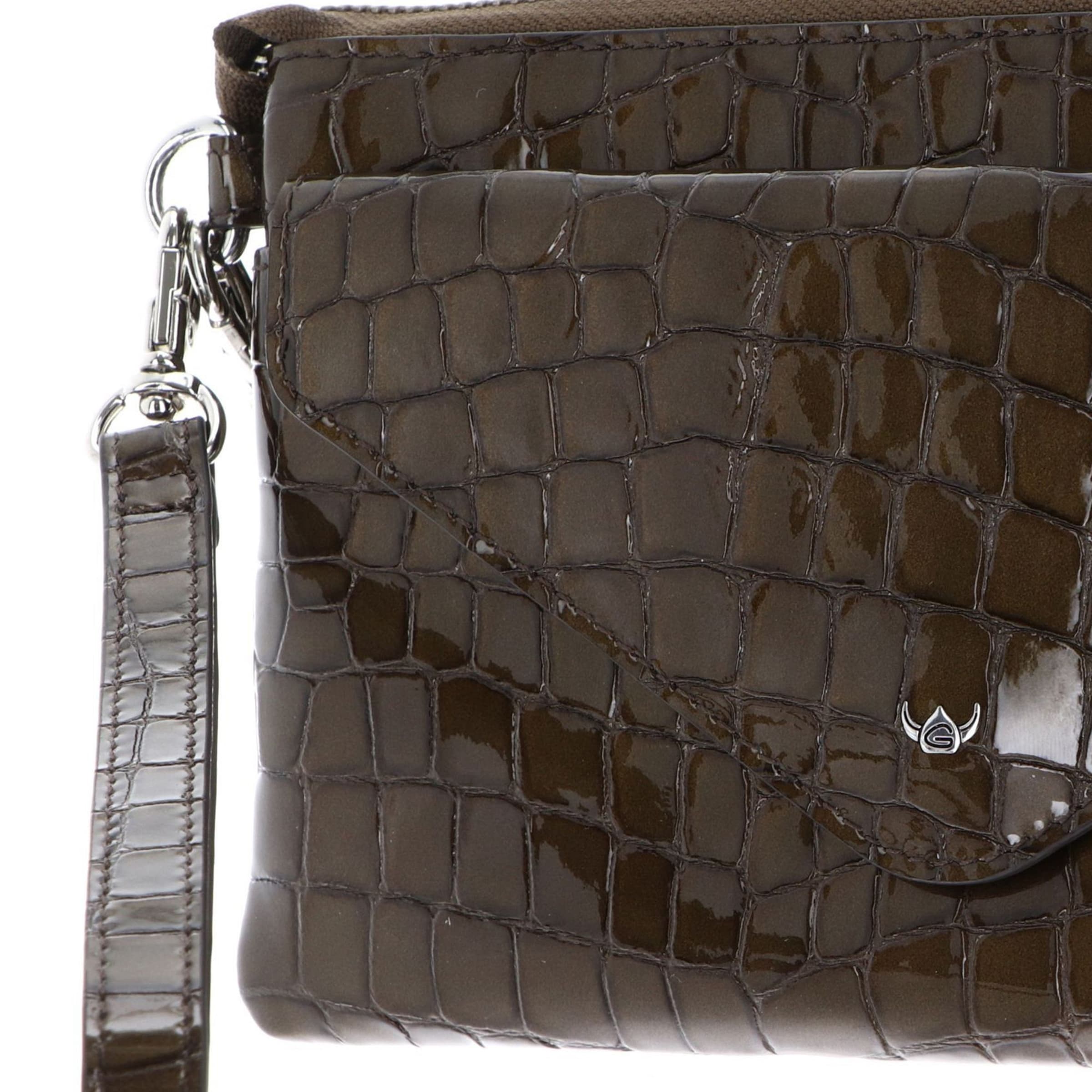 GOLDEN HEAD Clutch 'Cayenne' in Brown