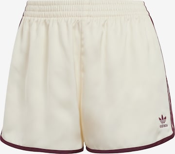 Pantalon 'Adicolor' ADIDAS ORIGINALS en blanc : devant