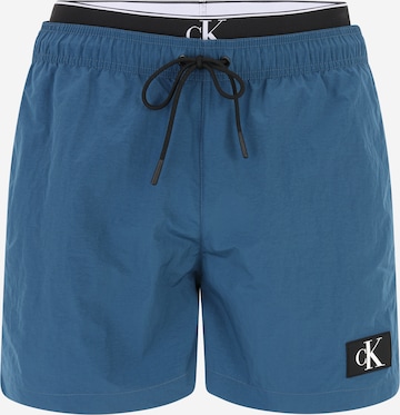 Shorts de bain Calvin Klein Swimwear en bleu : devant