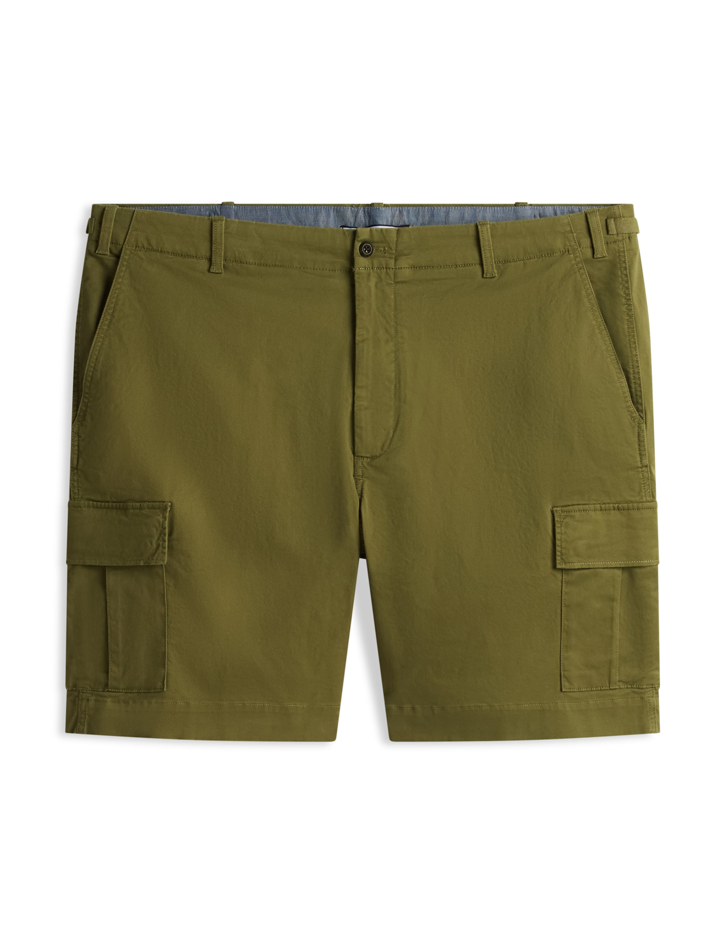 Tommy Hilfiger Big & Tall Loosefit Cargobroek 'ESS' in Groen: voorkant