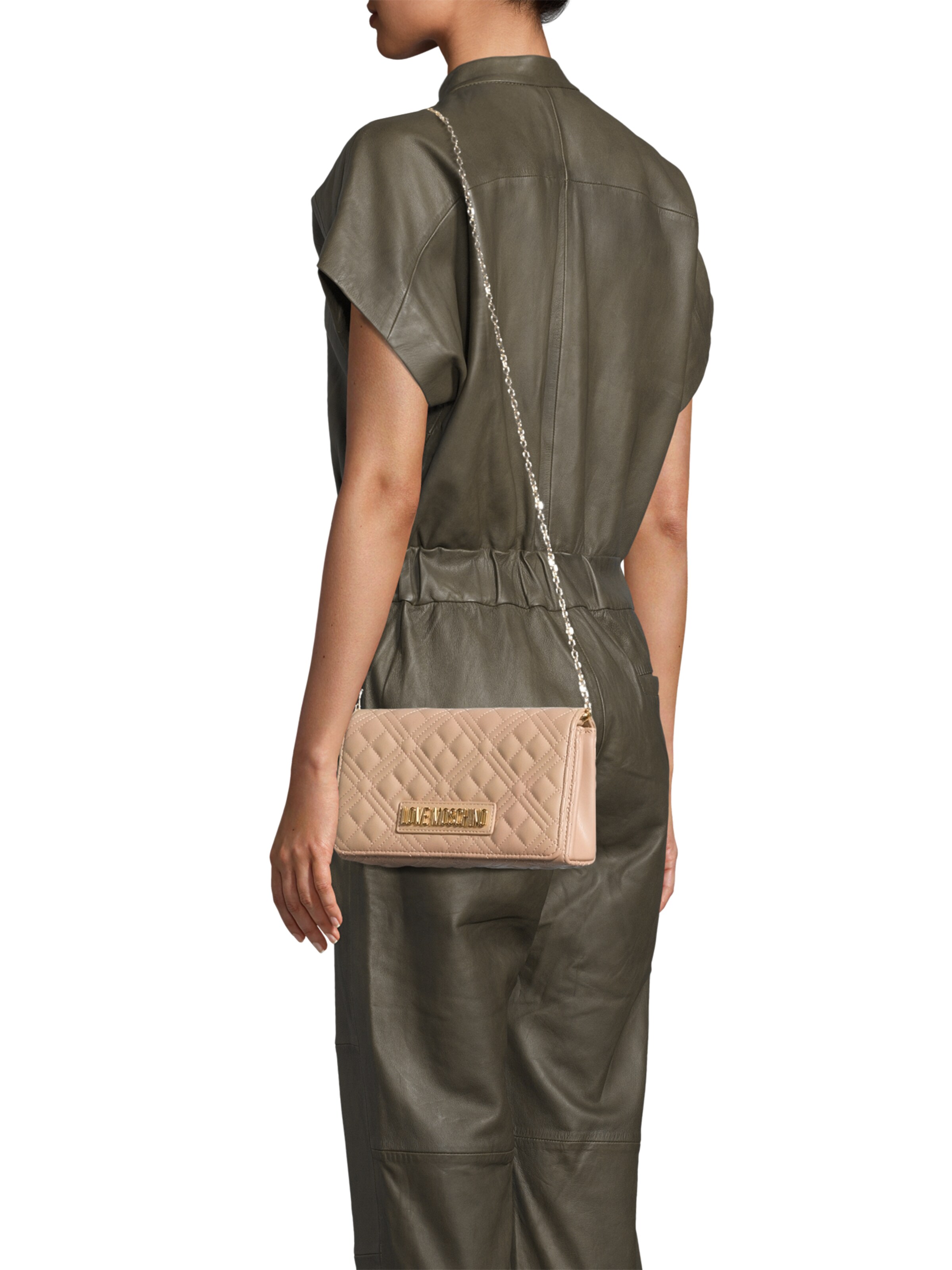 Love Moschino Taška cez rameno - Béžová